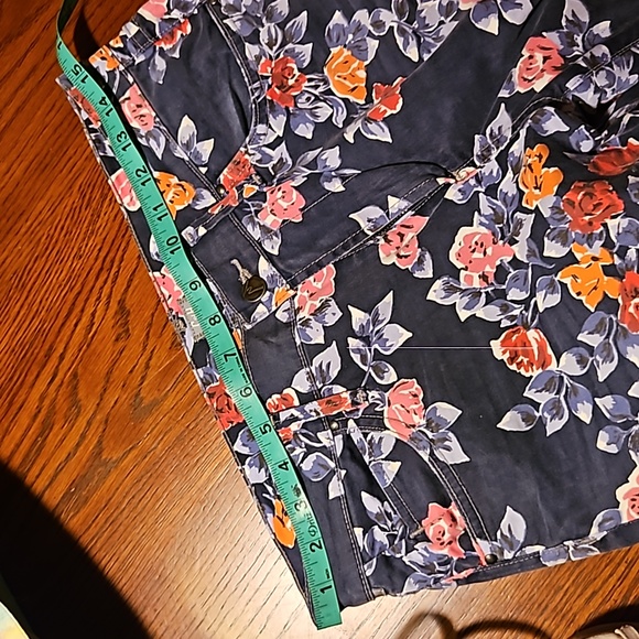 Citizens of Humanity Mandy Jean Floral Print High Waist Roll Up - Picture 7 of 9